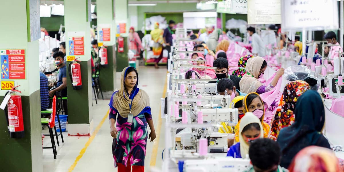 Production supervisor on the factory floor